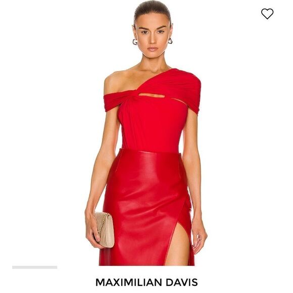 MAXIMILIAN DAVIS Disco Drape Bodysuit UK size 6 - Picture 2 of 9
